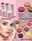 KIMUSE Multi Stick Trio Face Makeup, Cream Blush All Skin