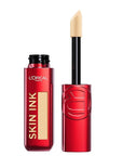 L'Oreal Paris Infallible Skin Ink 2-in-1 Foundation Concealer Hybrid Face Makeup, up to 48HR Transfer-Resistant with Buildable Light to Full Coverage, 130 Medium Cool