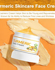 Turmeric Face Cream for Face - Natural Turmeric Moisturizer Cream for Soothing & Hydrating - Vitamin C Turmeric Anti Aging Face Cream Smoothes Fine Lines, Daily Moisturizer for Face and Body 50g