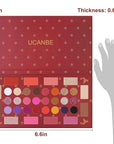 UCANBE Eyeshadow Makeup Palette, 36 Color Matte Shimmer Glitter Eye Shadow Highlighter Contour Blush Powder, High Pigmented Long Lasting Waterproof Pallet for Weddings, Celebrations & Daily Use