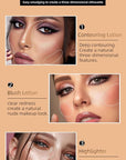 2 Colors Liquid Contour Beauty Wand, Highlighter and Blend. (1#/2#)
