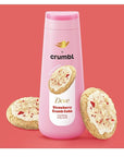 Dove Moisturizing Strawberry Crumb Cake Body Wash & Scrub Combo, 20oz Wash + 15oz Scrub, Limited Edition, Paraben & Sulfate Free, For Body, Improves Skin Texture, Moisturizes