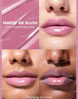 SHEGLAM PoutPerfect Moisturizing Solid Lip Gloss Non Sticky Lipstick with Coconut Oil - Makin' Me Blush