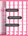 Cake Beauty Anti Frizz Shine Spray, The Shine On - Blocks Humidity for Smooth, Frizz Free, Shiny Hair - Safflower, Sweet Almond, Moringa & Argan Oil - For All Hair Types - 4.2 Oz