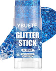 Blue Face and Body Glitter Stick for Sparkling Makeup, Hair Glitter Accessories for Women, Highlighting Stick for Fairy Dust Makeup, Cheerful Face Glitter for Festive Parties and Carnivals