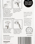 Amazon Basics 5-Blade Razor Refills for Women, 6 Count (Fits Amazon Basics Razor Handles Only) (Previously Solimo) (Pack of 2)