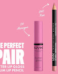 NYX PROFESSIONAL MAKEUP Butter Gloss, Non-Sticky Lip Gloss - Merengue (Pink Lilac)