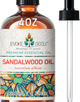 EVOKE OCCU Sandalwood Essential Oils for Skin Care, Diffuser, Perfume, Candle and Soap Making - 4 FL Oz