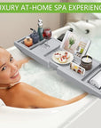 Artmalle bathtub tray bath caddy