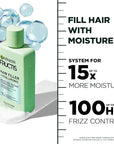 Garnier Fructis Hair Filler Moisture Repair Conditioner, Sulfate Free Conditioner for Curly, Wavy Hair with Hyaluronic Acid, 10.1 Fl Oz, 1 Count
