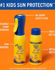 Banana Boat Kids 360 Coverage Sunscreen Mist SPF 50+ Bundle | Kids Sunscreen Spray with Refill, SPF 50 Sunscreen Spray Mist Bottle, Kids Spray Sunscreen, Non-Aerosol Sunscreen, 5.5oz ea Bundle Pack