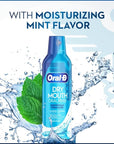 Oral-B Dry Mouth Oral Rinse Mouthwash, Moisturizing Mint, 16 Fl Oz