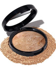 LAURA GELLER NEW YORK Award-Winning Baked Balance-n-Brighten Color Correcting Powder Foundation - Medium - Buildable Light to Medium Coverage - Demi-Matte Natural Finish