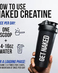 Naked Pure Micronized Orange Creatine Monohydrate - 36 Servings - 500 Grams, 1.1Lb Bulk, Vegan, Non-GMO, Gluten Free, Soy Free. Aid Strength Gains, No Artificial Ingredients Creatine