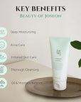 Beauty of Joseon Green Plum Refreshing Cleanser Gel with Dynasty Cream Hydrating Face Moisturizer for Dry