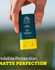 Oars + Alps Matte Face Sunscreen Stick, SPF 50 Travel Sunscreen Roll On for Face & Body, Fragrance Free, Water & Sweat Resistant Sunblock, All Skin Types, Dermatologist Tested, Moisturizing