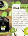 Naturevibe Botanicals Kiwi Oil 32 Ounces | 100% Pure and Natural | Great for Skin Care and Hair Care