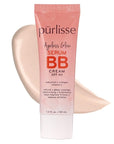 pūrlisse Ageless Glow Serum BB Cream SPF 40 - Glow BB Cream with SPF Enriched with Bakuchiol & Vitamin C to Help Improve Firmness & Reduce Wrinkles for Dewy Skin - Fair (1.4 oz)