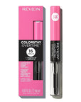 Revlon Liquid Lipstick with Clear Lip Gloss, ColorStay Overtime Lipcolor, Dual Ended with Vitamin E, 080 Keep Blushing, 0.07 Fl Oz