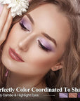 3PCS Cream Eyeshadow Stick Set,Pro Longwear Purple Eye Shadow Sticks Pencil Crayon-Grape Glam