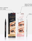 KISS Clear Lash GLUEliner, Felt-Tip Eyelash Adhesive, Clear Matte Finish, Foolproof Application, Easy Touch-Up, 0.02 Oz. 0.02 Fl Oz (Pack of 1)