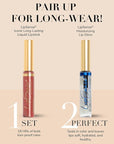 SeneGence LipSense Fly Girl Liquid Lipstick and Glossy Clear Lip Gloss Duo – 18HR Wear, Hydrating, Waterproof, Transfer-Proof