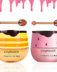 2PCS Bee Lip Balm,Hydrating Honey Pot