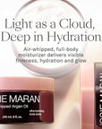 Josie Maran Whipped Argan Oil Body Butter - Skin Firming Cream with Whipped Shea Butter, Avocado Oil & Essential Fatty Acids - Cruelty-Free Skincare - Blissful Beach (8 Oz)