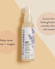 The Honest Company Conditioning Hair Detangler | Leave-In Conditioner + Fortifying Spray | Tear-Free, Cruelty-Free, Hypoallergenic | Lavender Calm, 4 Fl Oz