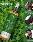 Tea Tree Oil for Hair 4.05 fl oz | With Jojoba & Grapeseed Oils | Soothes Itchy Scalp & Fights Dandruff | Moisturize Skin Strengthen Hair | Ideal for Both Men and Women | 4.05 fl oz