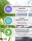 DERMAFIRM CICA AC Essence Toner 5.07 fl oz – Exfoliating with AHA BHA & Salicylic Acid, Centella Asiatica Soothing Toner for Sensitive, Oily & Dry Skin – K-Beauty Facial Toner for Pore Minimizer