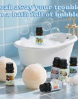 Bath Fragrance Oils Set, ARVIDSSON Natural Spa Essential Oils for Diffuser, Soap and Candle Making, Vanilla & Coconut, Lavender Bliss, Sparkling Grapefruit, Citrus Verbena, Amber Oud, Scented Oils