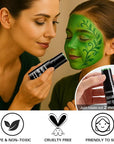 BOBISUKA Light Green Face & Body Paint Stick Water-Based Washable Face Paint Makeup Stick for Halloween Witch, Zombie, Skull, Monster, Hulk, Goblin, Cosplay, SFX, Sports Eye Black & Costume Party