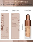 Foundation Makeup,Soft Beige Full Coverage Foundation Makeup(Built-in brush)Vegan Face Makeup(03#)