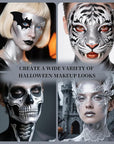 Silver Face Body Painting Stick, Professional Silver Full-coverage Cream Face Paint for Halloween SFX Cosplay Makeup, Washable Eye Body Stick for Adult Costume Party