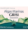 Grisi Seaweed Soap, Cleansing and Exfoliating Soap with Seaweed, Helps you Unclog Pores, Stimulate Circulation, Eliminates Toxins, Firming Benefits, 6-Pack of 3.5 Oz Each Soap, 6 Soaps