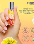 Blossom Roll on Lip Gloss, Scented Clear High Shine Moisturizing Lip Oil, Non Sticky, Infused with Real Flowers, Made in USA, 0.2oz, Passion Fruit