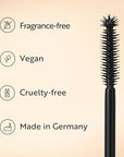 M. Asam MAGIC FINISH 5in1 Hybrid Mascara Deep Black - Mascara for volume, lengthening, definition, care & optimal shape, eye make-up with nourishing argan oil & carnauba wax, 0.27 Fl Oz