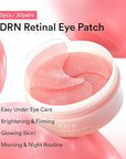 Abib PDRN Retinal Eye Patch, Hydrogel Masks for Dark Circles, Puffiness, Fine Lines, 60 Patches, 84g, with Niacinamide, K-Beauty Skincare