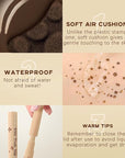 2 Colors Freckle Stamp Pen, Natural Like Freckle Makeup #Coffee&Chestnut