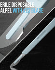 Disposable Scalpel Blades| #23 Sharp Carbon-Steel Blades | Pack of 20| Sterile Individual Pouches| for Dermaplaining, Podiatry, Crafts & More…