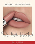 Runway Rogue 90s Vibe Lipstick, Moisturizing Matte Nude Lipstick, ‘Guest List’
