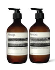 Aesop Resurrection Aromatique Hand Balm | Rich, Moisturizing Balm for Hands and Cuticles | Fragrant Botanicals and Skin-Softening Emollients | Vegan and Cruelty-Free | 16.9 oz (Pack of 2)