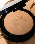 LAURA GELLER NEW YORK Baked Double Take Powder Foundation - Medium - Buildable Medium to Full Coverage - Matte Finish