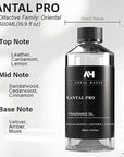 Hotel Scents Santal Diffuser Oil 500mL - Aromatherapy Fragrance Inspired by 5-Star Hotels - Notes of Sandalwood, Leather & Cedar - Inspired by Santal Perfume - Luxury Home Scents Refill