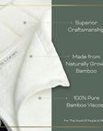 White Washcloths Set of 6 Soft Facial Cloths 10” x 10” 100% Viscose Derived from Bamboo Spa-Like Feel Silky Face Cloth for Skin Cleansing