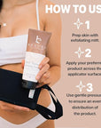 Self Tanner Back Applicator - Use With Self Tanner or Any Self Tan Product, Sunless Tanning Back Applicator, Back Lotion Applicator, Tanning Mitt for Back