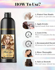 Natural Hair Dye Shampoo 3 IN 1, Hair Color for Gray Hair Coverage, Hair Coloring Shampoo for Women, Color Shampoo Beard Dye for Men, Vegan Ammonia Free Hair Shampoo (GOLDEN BLONDE)