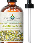 EVOKE OCCU Lemongrass Essential Oil for Diffuser Candle Spray Soap Making - 4 FL Oz