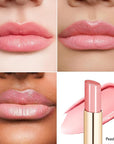 Oulac Shine Pink Lipstick for Women, 2 in 1 Glossy Light Pink Tinted Lip Balm, Hydrating Lipstick for Dry Lips, Moisture Shine Juicy Finish Vegan 2.2g/0.07oz (22)